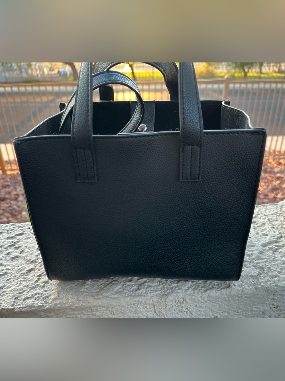 Disney Black Tote Bag Purse, shoulder strap,The Nightmare Before Christmas Print - Picture 2 of 7